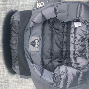 MOOSE KNUCKLE ORIGINAL BALLISTIC SHEARLING TRIM BOMBER JACKET